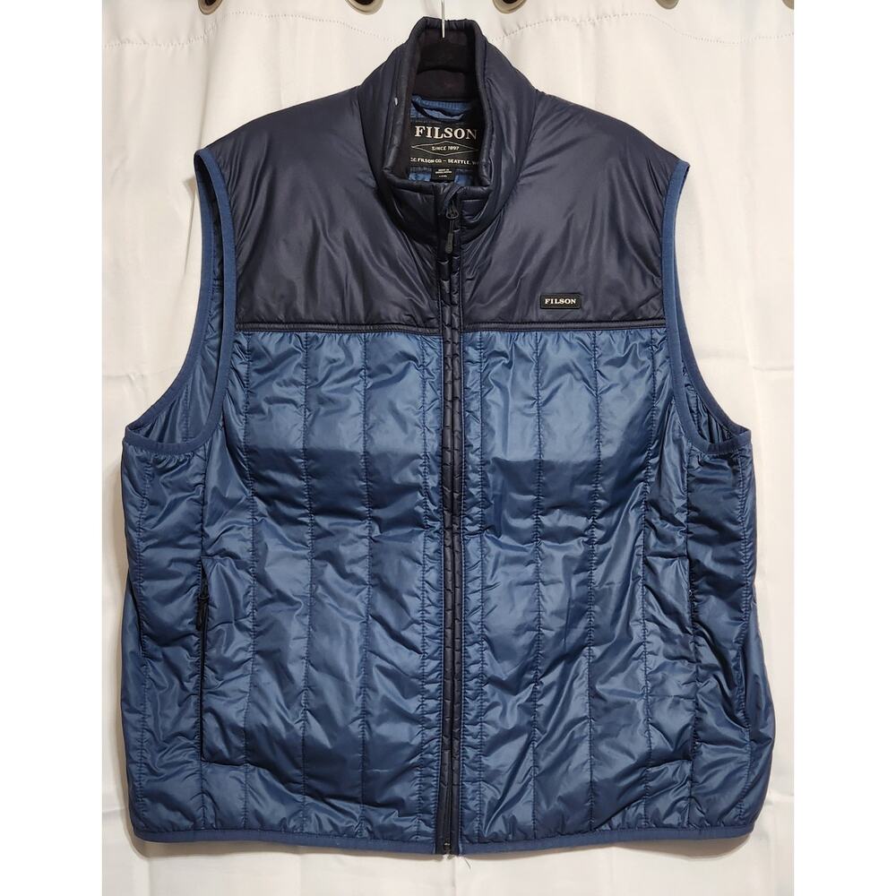 CC Filson Vest‎ Mens 3XL Blue Wing Captain Ultralight Primaloft Insulated EUC
